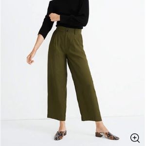 New Madewell drapey pleated wide leg pants
